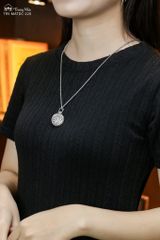 Mặt dây chuyền khắc chú Om Mani Padme Hum xoay ( MATDC 220 )