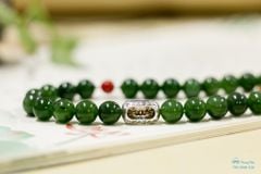 Chuỗi hạt ngọc bích 10 li mix dzi ( vhm 006 )