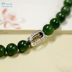 Chuỗi hạt ngọc bích 10 li mix dzi ( vhm 006 )