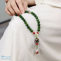 Chuỗi hạt ngọc bích 10 li mix dzi ( vhm 006 )