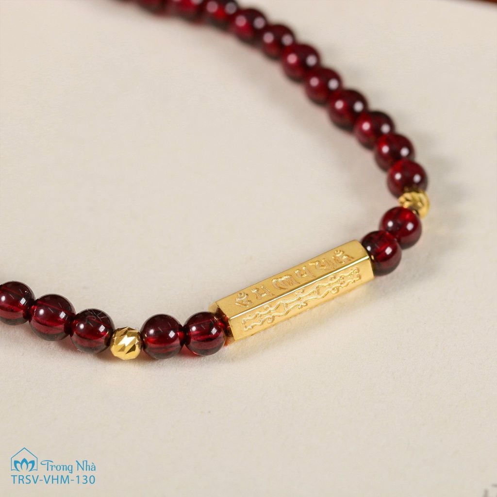 Vòng garnet 4 li cuốn 3 mix trụ om vàng 10k-xh2 ( TRSV VHM 130 )