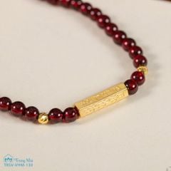 Vòng garnet 4 li cuốn 3 mix trụ om vàng 10k-xh2 ( TRSV VHM 130 )