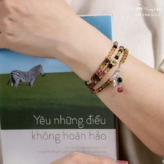 Yêu điều không hoàn hảo - Vòng tourmaline cuốn 3 charm Phổ chiếu (TRS VHM 312 2)