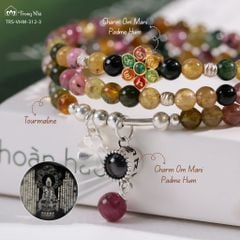 Yêu điều không hoàn hảo - Vòng tourmaline cuốn 3 charm Phổ chiếu (TRS VHM 312 2)