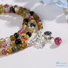 Yêu điều không hoàn hảo - Vòng tourmaline cuốn 3 charm Phổ chiếu (TRS VHM 312 2)