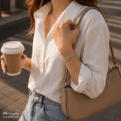 Lắc bạc đôi khắc Om mani padme hung (  VONG 016 )