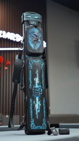  Bao cơ bida chủ đề thần Zeus H&Homies Cue Case - Hard - 3x5 