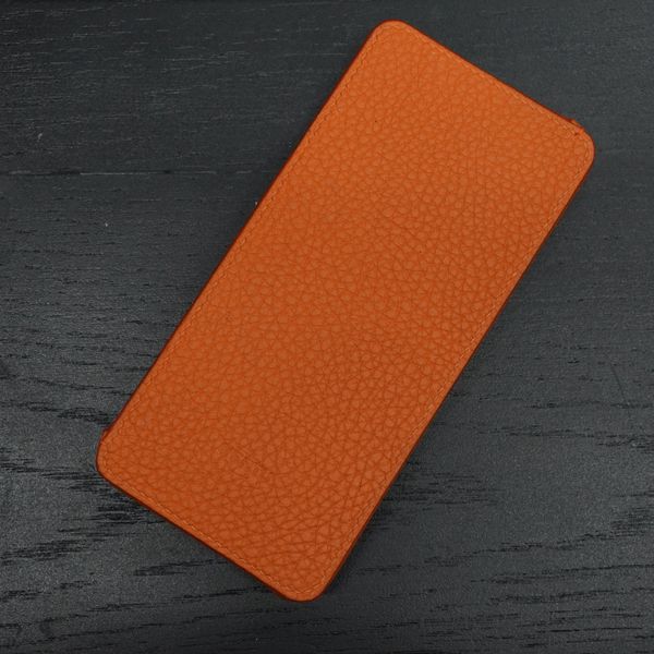  Bao da bê Togo Pháp cho IVertu màu cam (ngang) 