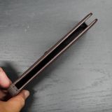  Bao da bê Togo Pháp cho IVertu màu nâu đậm (ngang) 