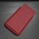  Bao da bê Togo Pháp cho IVertu màu đỏ đô (dọc) 