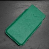  Bao da bê Togo Pháp cho IVertu màu xanh lá (dọc) 