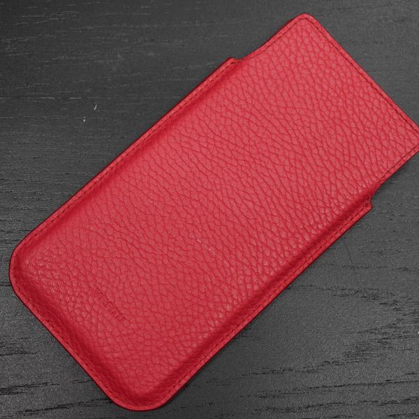  Bao da bê Togo Pháp cho IVertu màu hồng đậm (dọc) 