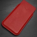  Bao da bê Togo Pháp cho IVertu màu đỏ (dọc) 