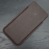  Bao da bê Togo Pháp cho IVertu màu nâu đậm (dọc) 