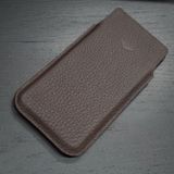  Bao da bê Togo Pháp cho IVertu màu nâu đậm (dọc) 