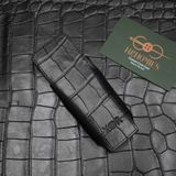  Bao da XOR Alligator Pháp đen 