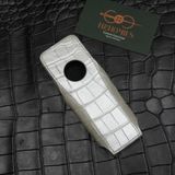  Bao da XOR Alligator Pháp trắng ngọc trai 