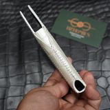  Bao da XOR Alligator Pháp trắng ngọc trai 