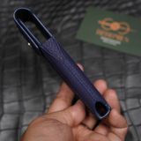  Bao da XOR Togo Pháp xanh navy (có nắp) 