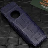  Bao da XOR Alligator Pháp xanh navy 