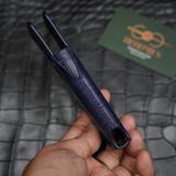  Bao da XOR Alligator Pháp xanh navy 