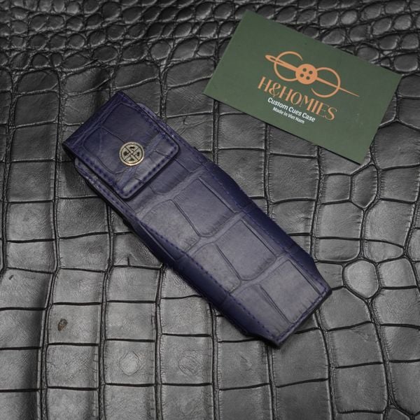  Bao da XOR Alligator Pháp xanh navy (có nắp) 