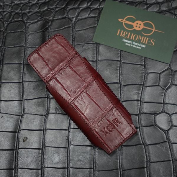  Bao da XOR Alligator Pháp đỏ đô 