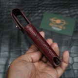  Bao da XOR Alligator Pháp đỏ đô (có nắp) 