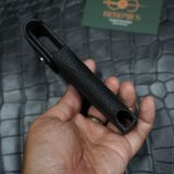  Bao da XOR Togo Pháp đen (có nắp) 