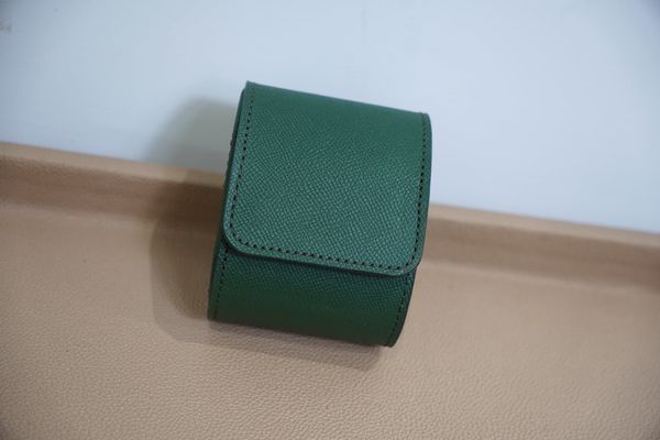  Hộp đồng hồ da Epsom xanh lá 