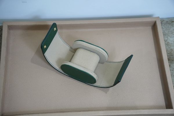  Hộp đồng hồ da Epsom xanh lá 