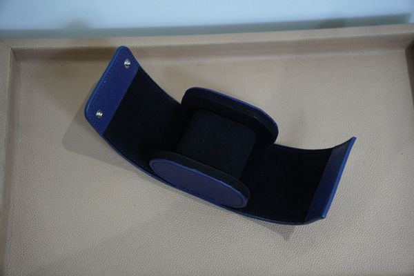  Hộp đồng hồ da Epsom xanh dương 