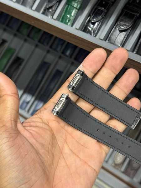  Dây da cá sấu Alligator ngàm QuickSwitch cho Santos de Cartier 