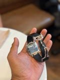  Dây da cá sấu Alligator ngàm QuickSwitch cho Santos de Cartier 