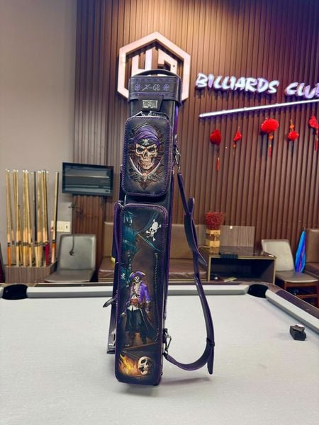  Bao cơ bida chủ đề Cướp biển H&Homies Cue Case - Hard - 3x5 