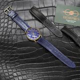  Dây da rắn xanh navy (Size:18-16mm) 