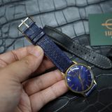  Dây da rắn xanh navy (Size:18-16mm) 