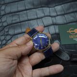  Dây da rắn xanh navy (Size:18-16mm) 