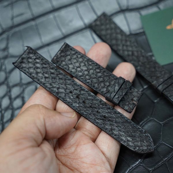  Dây da rắn đen (Size:20-18mm) 