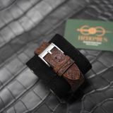  Dây da voi nâu cho đồng hồ Hamilton 