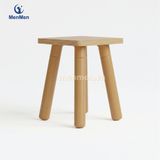  Bộ bàn ghế Montessori gỗ tự nhiên có cuộn giấy vẽ cho bé 3–6 tuổi 