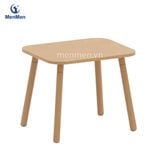  Bộ bàn ghế Montessori gỗ tự nhiên có cuộn giấy vẽ cho bé 3–6 tuổi 