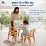  Bộ bàn ghế Gỗ MenMen Montessori Học, Chơi, vẽ cho Bé từ 2-7tuổi 