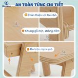  Bộ bàn ghế Gỗ MenMen Montessori Học, Chơi, vẽ cho Bé từ 2-7tuổi 