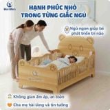  Giường Gỗ MenMen Montessori Tai Gấu Có Hông Chắn Bảo Vệ Bé Cho Bé 2-10 tuổi 