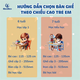  Bộ bàn ghế Gỗ MenMen Montessori Học, Chơi, vẽ cho Bé từ 2-7tuổi 