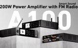  Amply A100: Bộ Khuếch Đại Âm Thanh 100W x 2 Với FM 