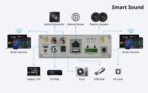  Ampli Kèm Streaming Arylic A50 