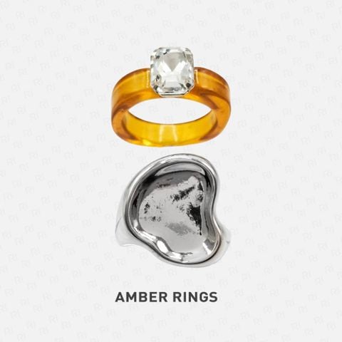 AMBER Nhẫn | Set 2 chiếc