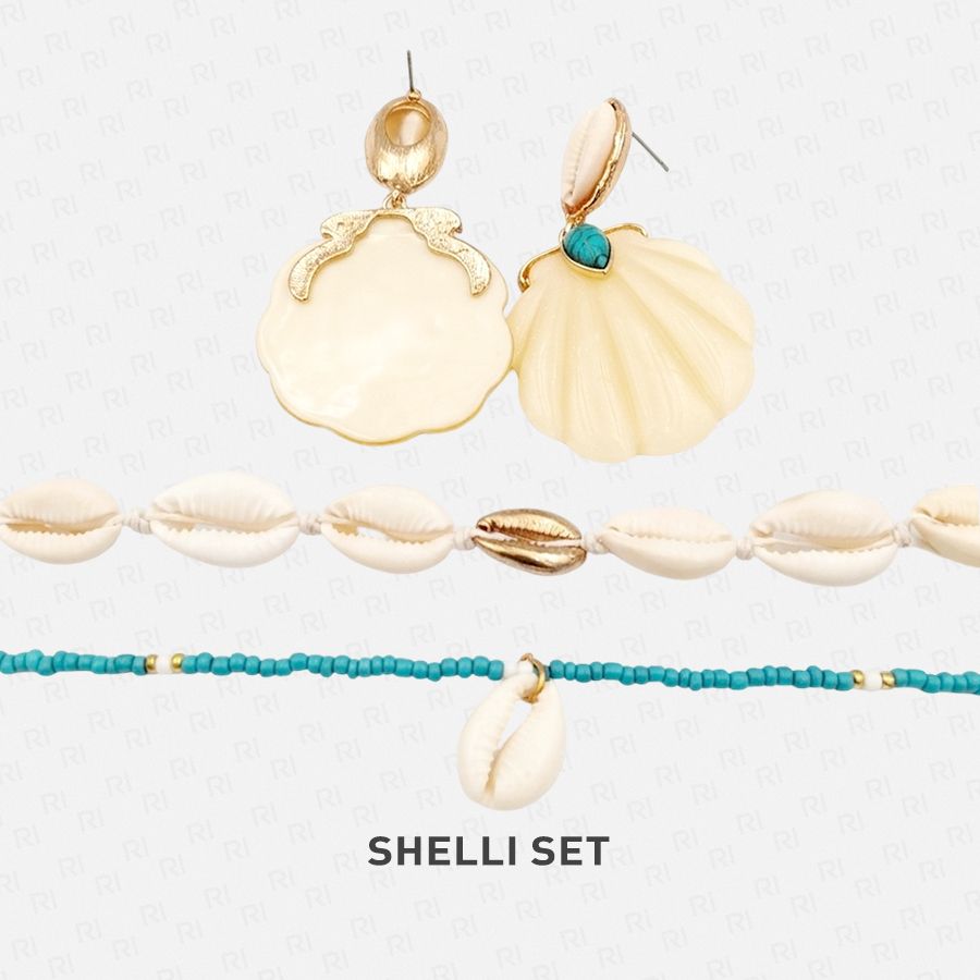 SHELLI Bộ vòng cổ và hoa tai